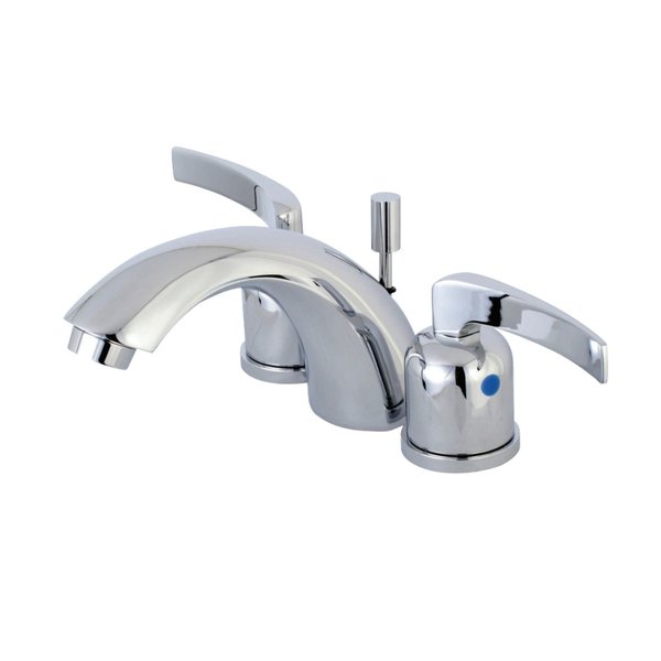 Kingston Brass KB8951EFL Mini-Widespread Bathroom Faucet, Polished Chrome KB8951EFL